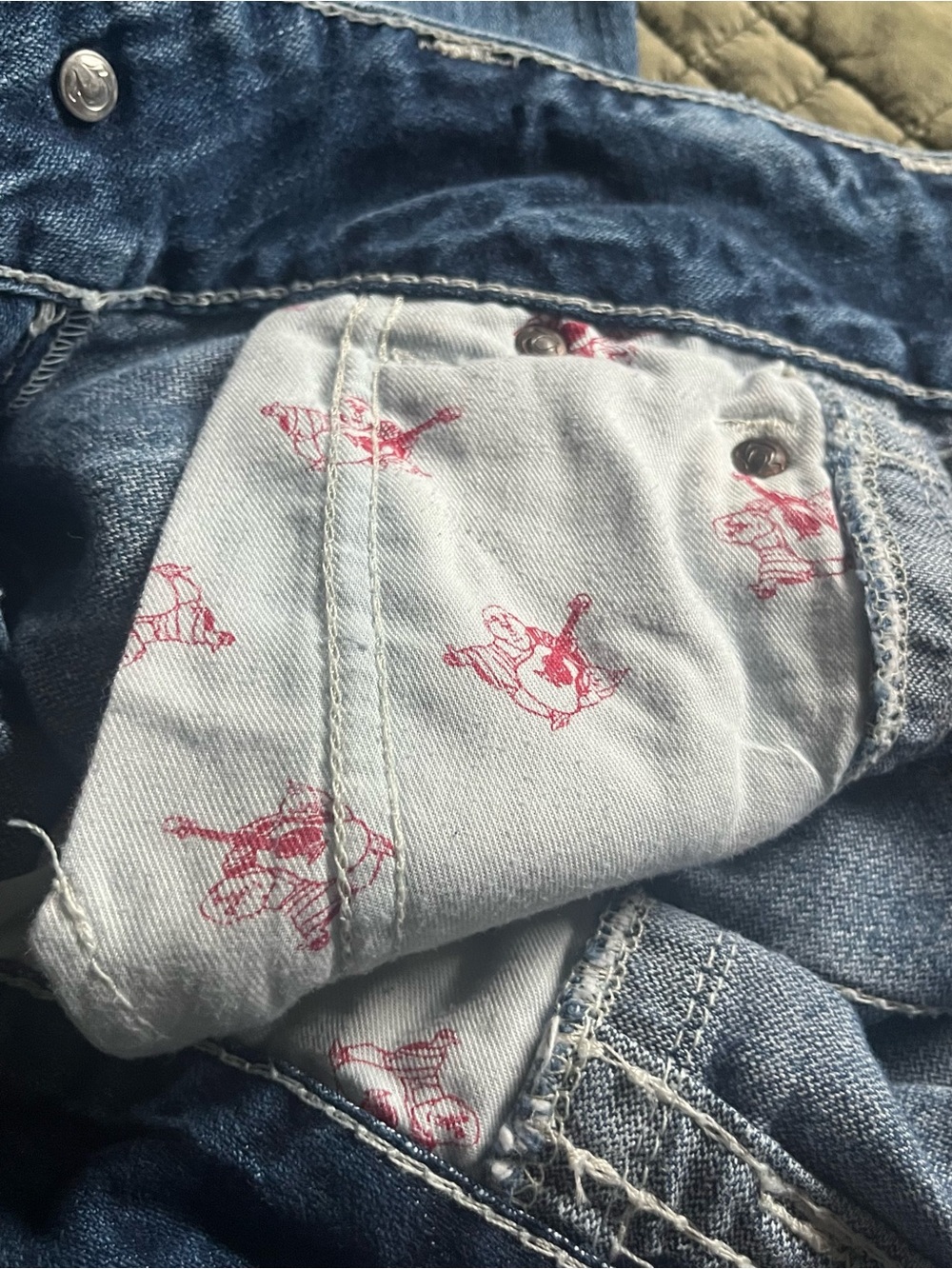True Religion Light Blue Flared Jeans - Picture 10 of 11